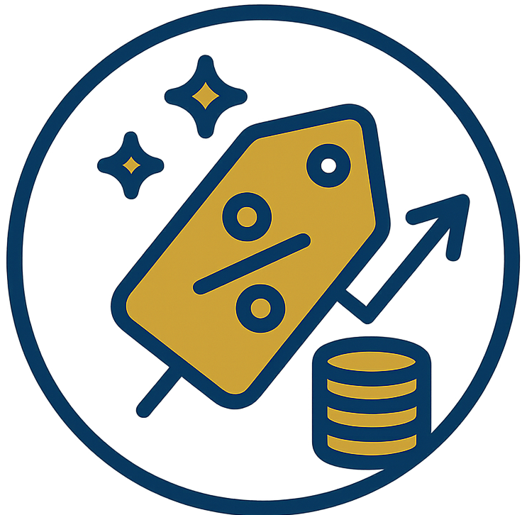 Competitive pricing icon