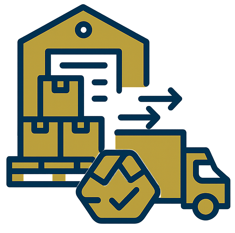 Wholesale distribution service icon